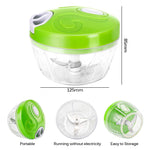 Multifunction High Speedy Design Vegetable Fruit Twist Shredder Manual Meat Grinder Chopper Garlic Cutter