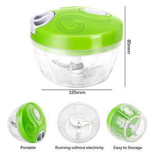 Multifunction High Speedy Design Vegetable Fruit Twist Shredder Manual Meat Grinder Chopper Garlic Cutter