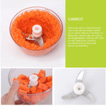 Multifunction High Speedy Design Vegetable Fruit Twist Shredder Manual Meat Grinder Chopper Garlic Cutter