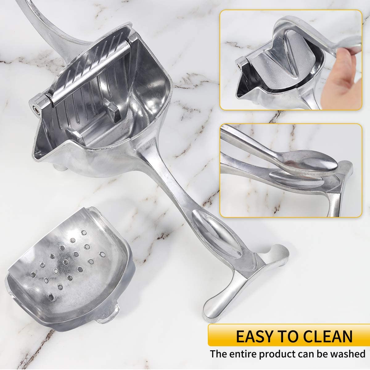 Manual Juice Squeezer Aluminum Alloy Hand Pressure Juicer