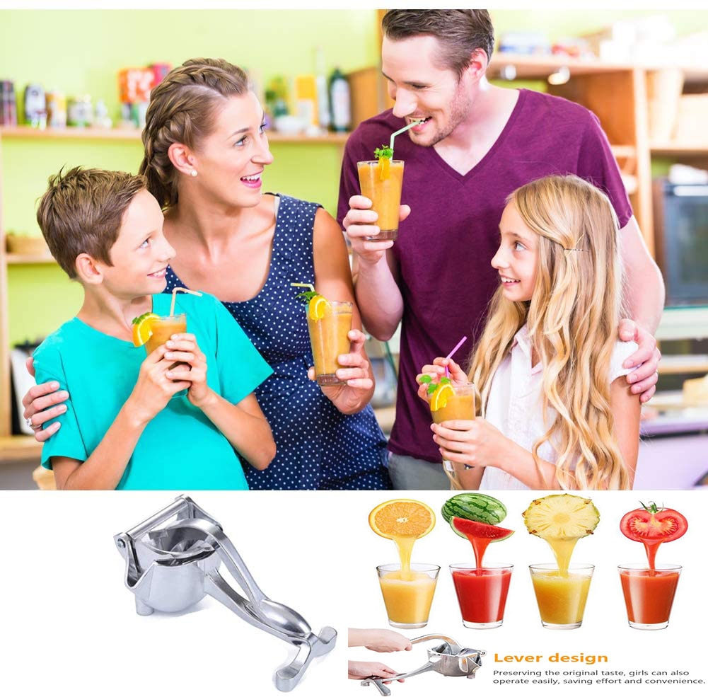 Manual Juice Squeezer Aluminum Alloy Hand Pressure Juicer