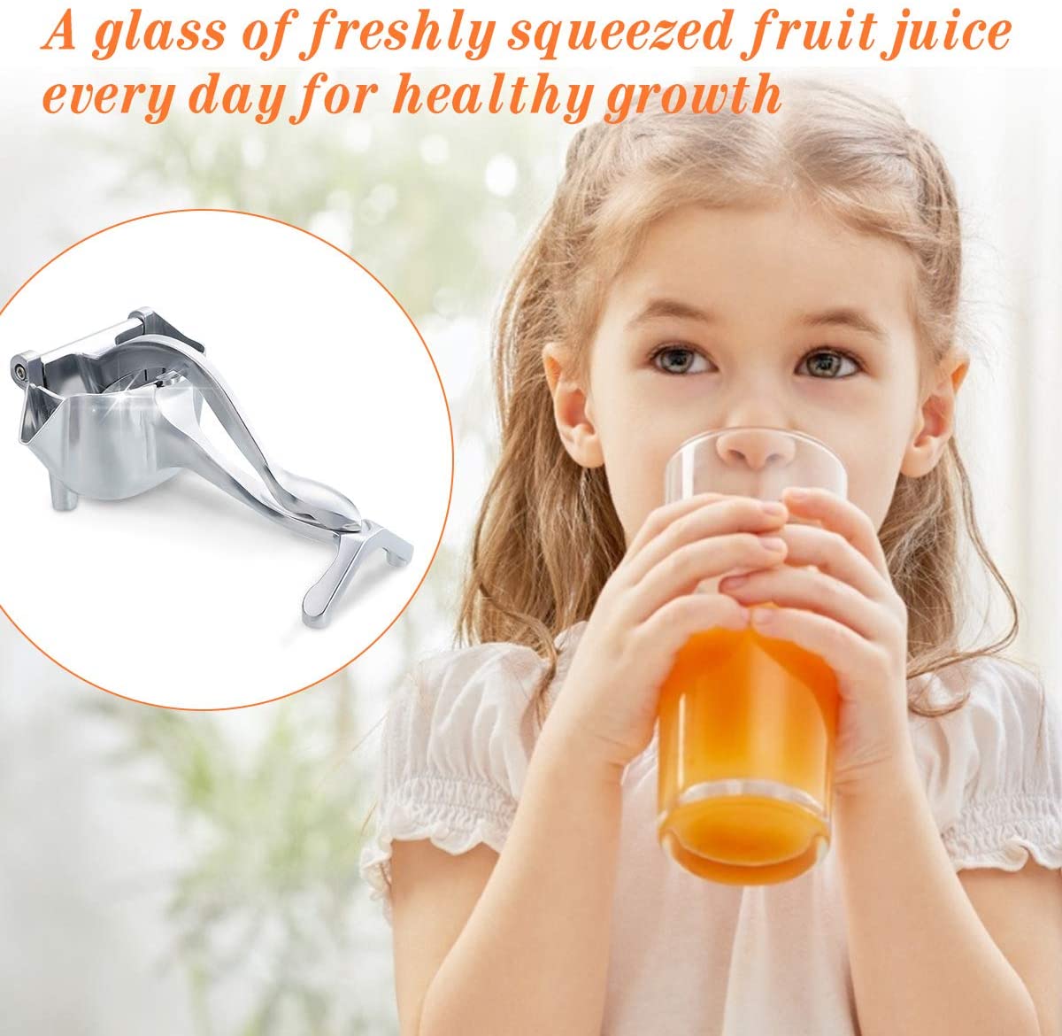 Manual Juice Squeezer Aluminum Alloy Hand Pressure Juicer