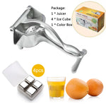 Manual Juice Squeezer Aluminum Alloy Hand Pressure Juicer