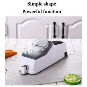 Electric Knife Sharpener Multifunctional USB Charging Automatic Knife Sharpener Grinding Machine Kitchen Knife Grindstone Tool